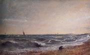 John Constable Coast scene,Brighton china oil painting artist